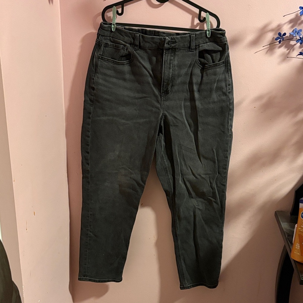 American Eagle Outfitters Charcoal Straight Cut Jeans